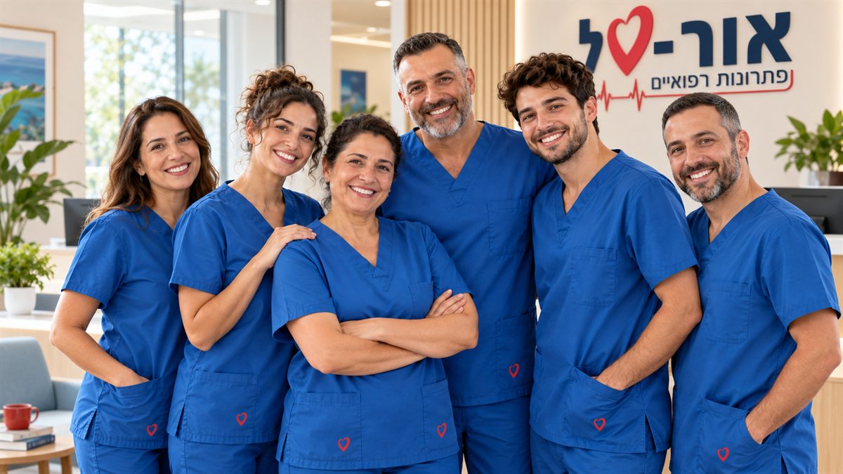 אנשי צוות של אור-טל בשיחה במהלך יום עבודה